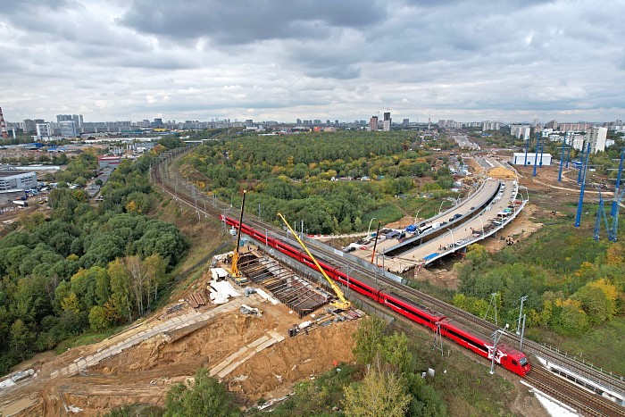 Строительство южного участка Московского скоростного диаметра