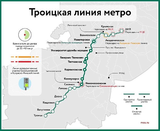 Собянин провел технический запуск участка метро от «Новаторской» до «ЗИЛа»